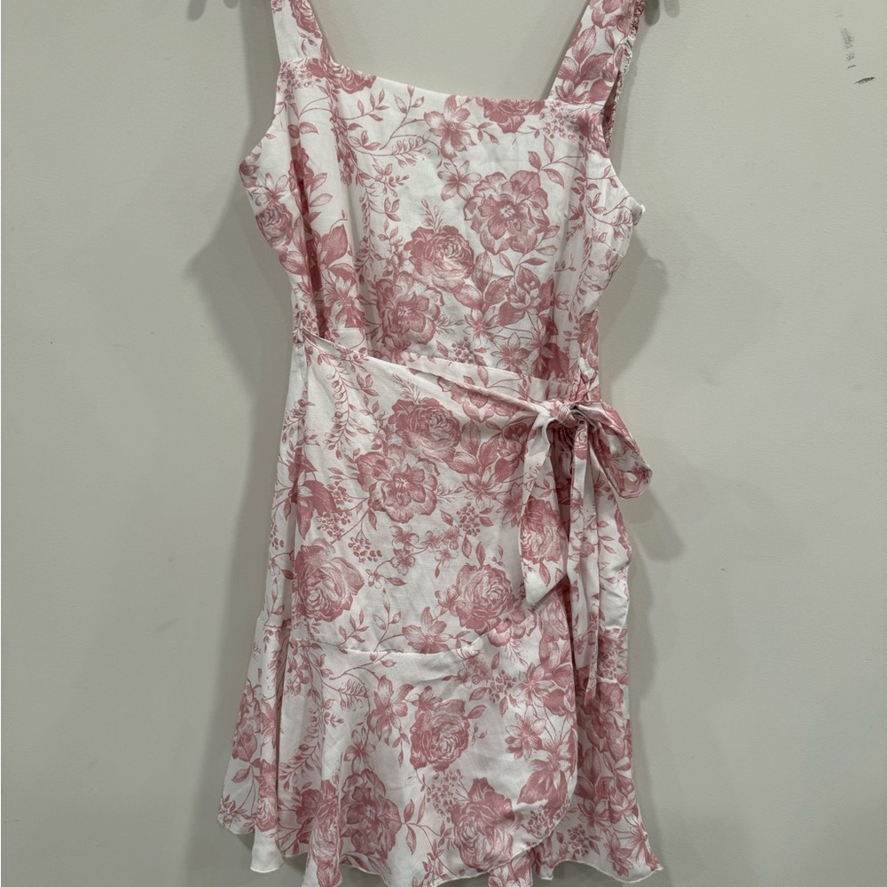 Trixxi Pink and White Floral Mini Dress